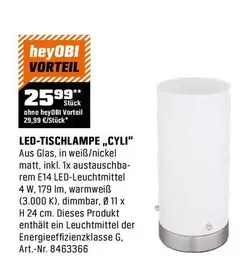LED-TISCHLAMPE „CYLI"