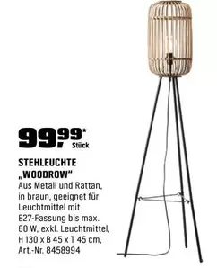 STEHLEUCHTE „WOODROW"