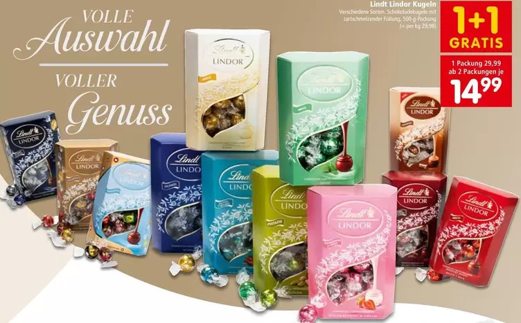 Lindt - 1+1 GRATIS
