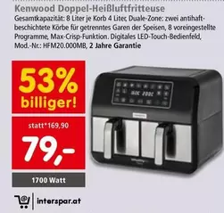 Kenwood - Doppel-Heißluftfritteuse