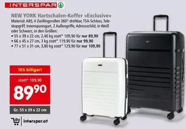 Schwarz - Hartschalen-Koffer Exclusive