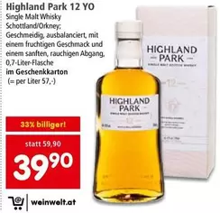 Park - Highland  12 YO