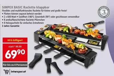 Kleine - BASIC Raclette klappbar