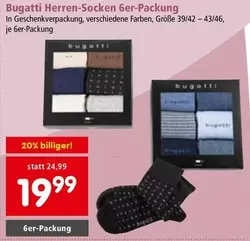 Bugatti - Herren-Socken 6er-Packung