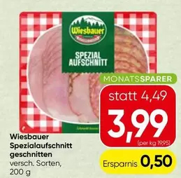 Spezialaufschnitt geschnitten