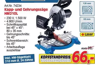 Kapp- und Gehrungssäge HM210L