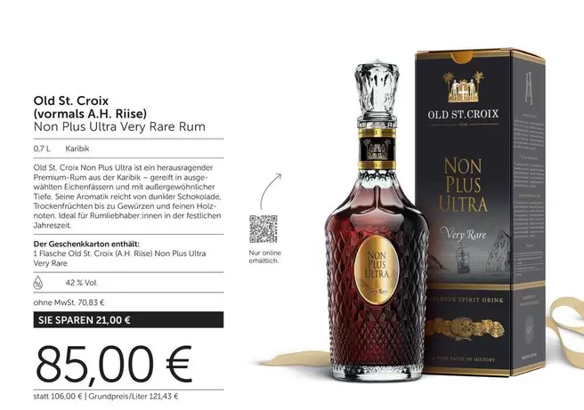 Spirit - Non Plus Ultra Very Rare Rum