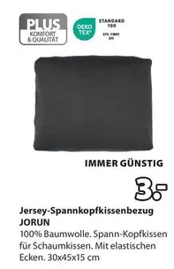 Jersey-Spannkopfkissenbezug