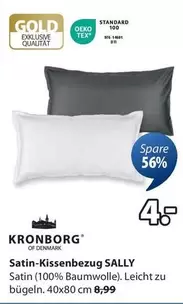 Gold - Satin-Kissenbezug SALLY