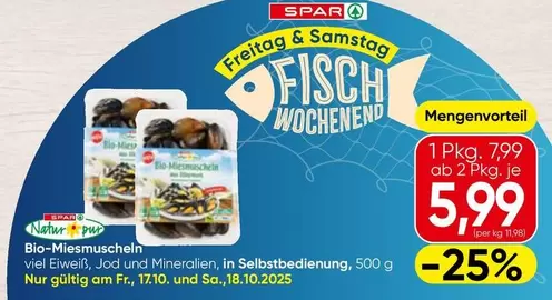 Bio-Miesmuscheln