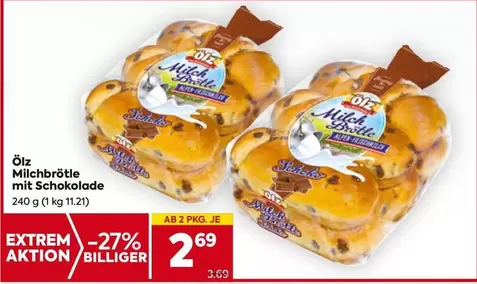 Milchbrötle mit Schokolade