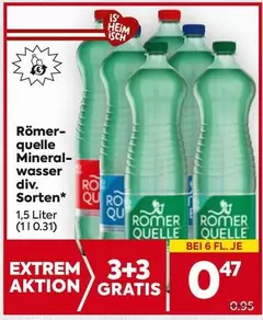 Mineralwasser div. Sorten*