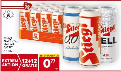 Stiegl - Goldbräu, Hell od. 0,0%*