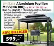 Aluminium Pavillon MESSINA BBQ