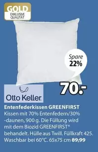 Gold - Entenfederkissen GREENFIRST