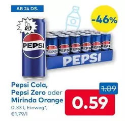 Orange - Cola, Zero oder Mirinda