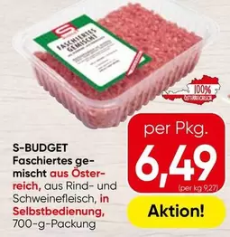Faschiertes gemischt aus Österreich, aus Rind- und Schweinefleisch