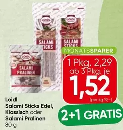 Salami Sticks Edel, Klassisch oder Salami Pralinen