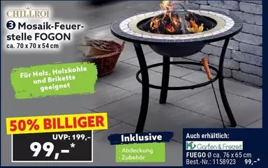 Mosaik-Feuerstelle FOGON