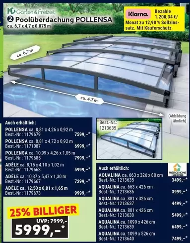 Poolüberdachung POLLENSA