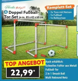 Doppel Fußball-Tor-Set