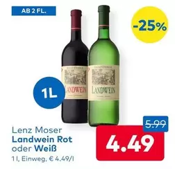 Landwein Rot oder Weiß