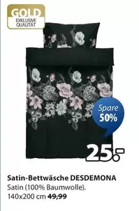 Gold - Satin-Bettwäsche DESDEMONA