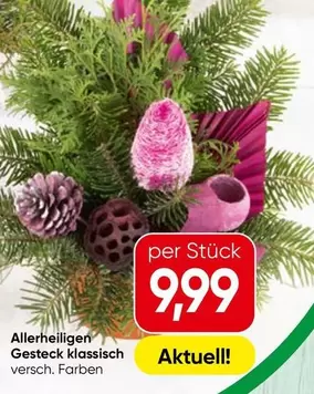 Allerheiligen Gesteck klassisch