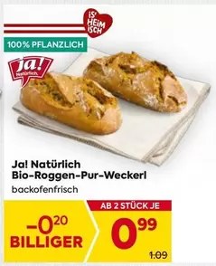 Bio-Roggen-Pur-Weckerl