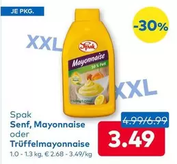 Senf, Mayonnaise oder Trüffelmayonnaise