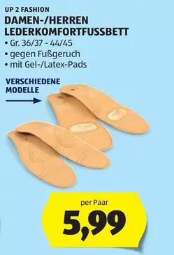 LEDERKOMFORTFUSSBETT