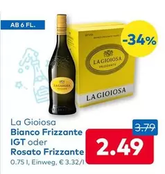 Bianco Frizzante IGT oder Rosato Frizzante