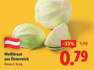 Weißkraut aus Österreich