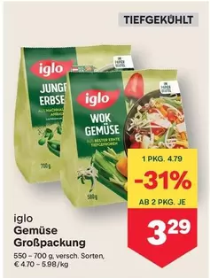 Gemüse Großpackung