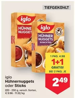Hühnernuggets oder Sticks