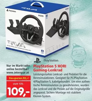 Playstation - PlayStation 5 HORI Gaming-Lenkrad