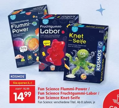Fun Science Flummi-Power / Fun Science Fruchtgummi-Labor / Fun Science Knet-Seife
