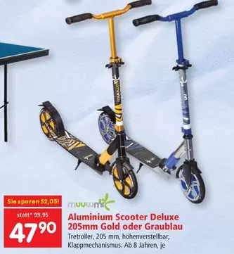 Gold - Aluminium Scooter Deluxe