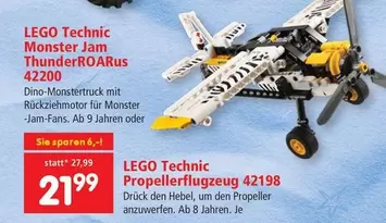 Monster - Technic Jam Thunder ROARus 42200, Technic Propellerflugzeug 42198