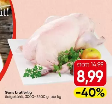 Gans bratfertig
