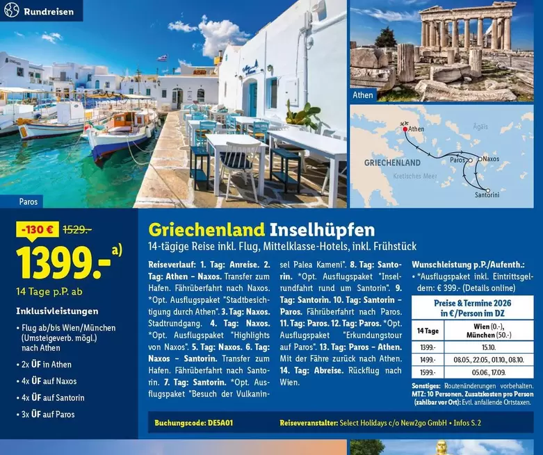 Griechenland Inselhüpfen