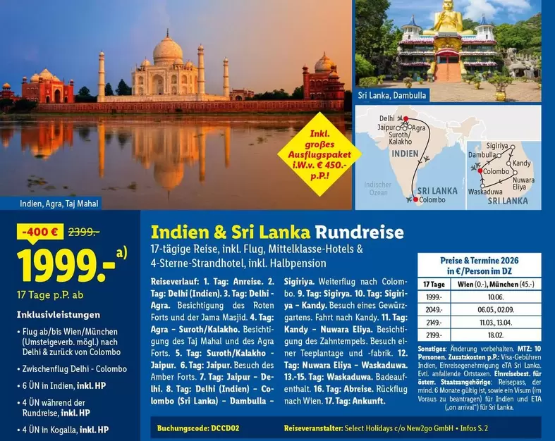 Hp - Indien & Sri Lanka Rundreise