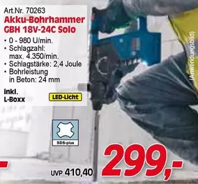 Akku-Bohrhammer GBH 18V-24C Solo