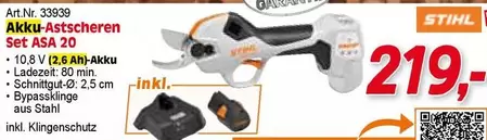 Stihl - Akku-Astscheren Set ASA 20