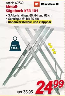 Einhell - Metall- Sägebock KSB 101