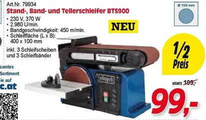 Stand-, Band- und Tellerschleifer BTS900