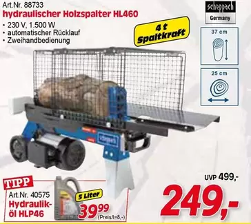 hydraulischer Holzspalter HL460