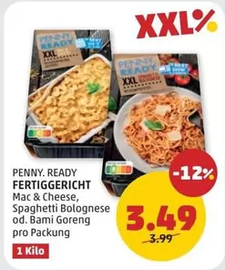 FERTIGGERICHT Mac & Cheese, Spaghetti Bolognese od. Bami Goreng