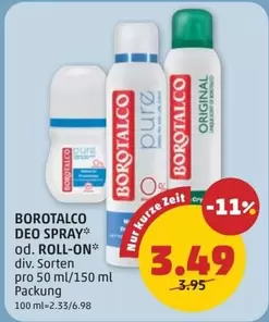 DEO SPRAY* od. ROLL-ON*