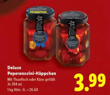Thunfisch - Peperonccini-Häppchen